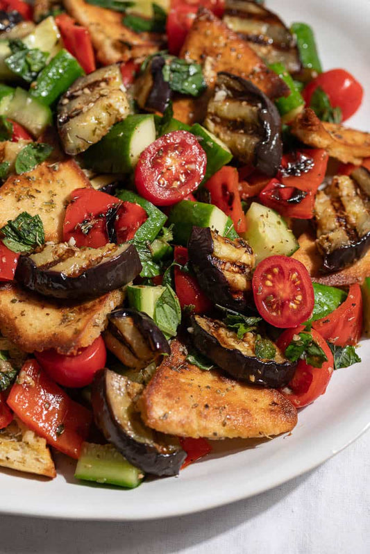 Grilled Aubergine  Mixed Salad (VEG)