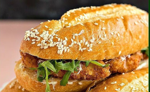 Crispy Fried Chicken in a Ciabatta